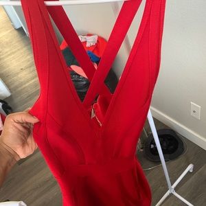 House of CB red dress. Worn once! Like new!!